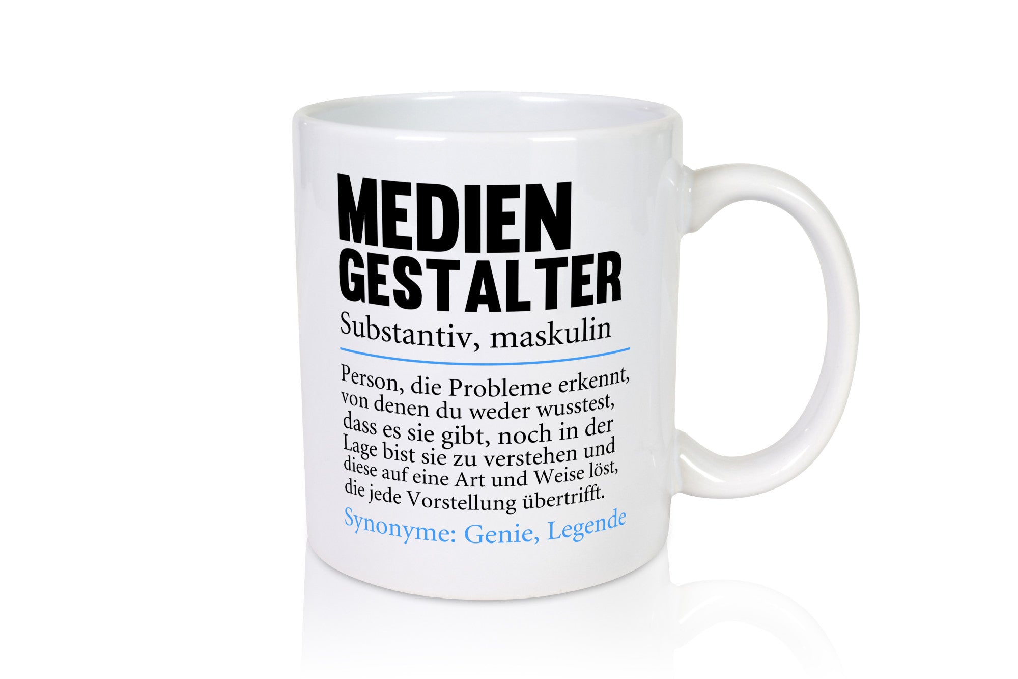 Mediengestalter | Beruf Medien Humor v2 Arbeit Kollegen Büro Geschenkidee Tasse