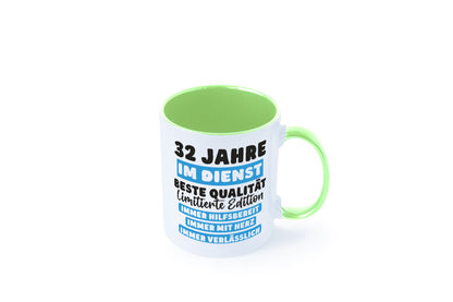32 Jahre im Dienst | Jubiläum Arbeit v6 Geschenk Kollegen Büro lustiger Spruch