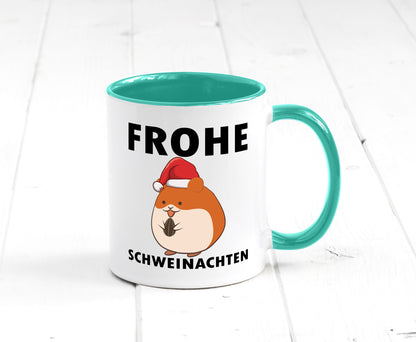 Frohe Schweinachten | Meerschweinchen Weihnachten lustiger Spruch Geschenk