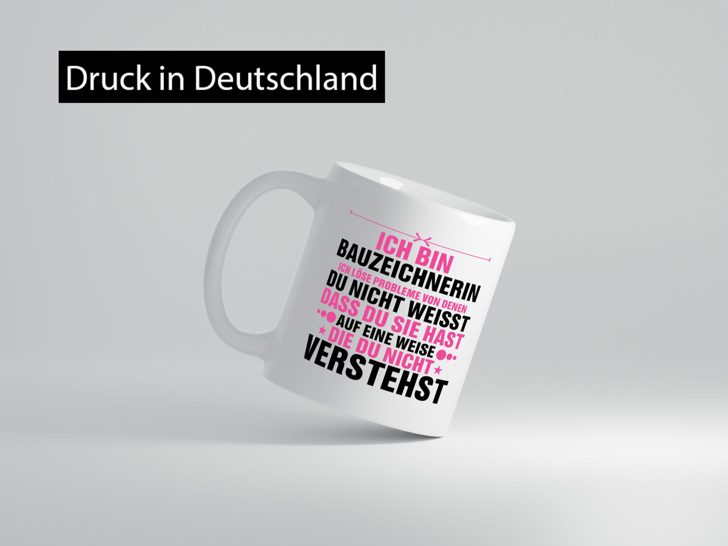 Löse Probleme: Bauzeichnerin | Zeichnerin Geschenkidee Humor Tasse