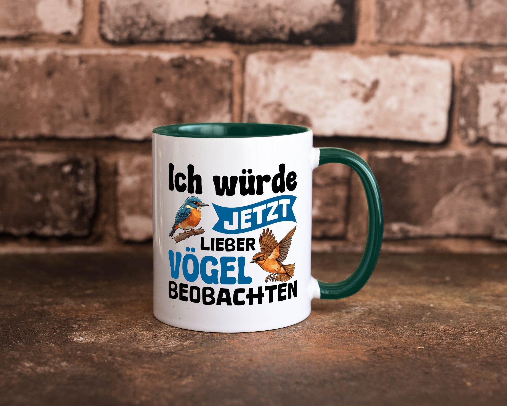 Vögel beobachten | Vogel lustig Humor Geschenkidee Geschenk Tasse
