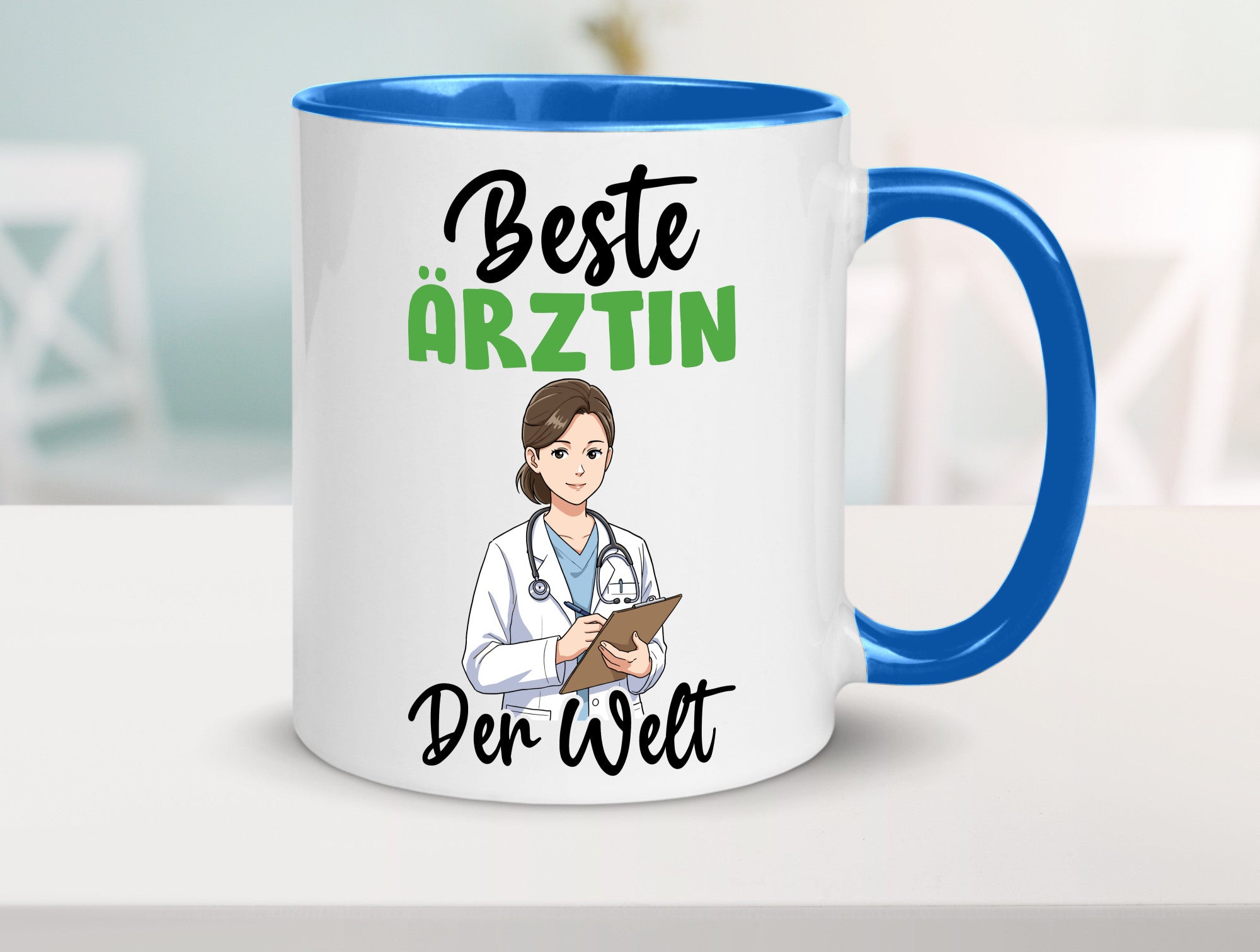 Beste Ärztin | Medizin Doktorin Fachärztin v2 Humor Geschenkidee Tasse