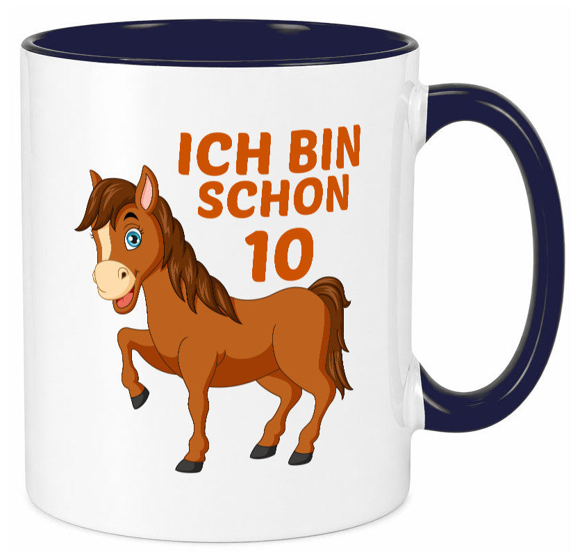 10. Geburtstag | Ich bin schon 10 Pferde Pony lustig Geschenkidee Geschenk Tasse