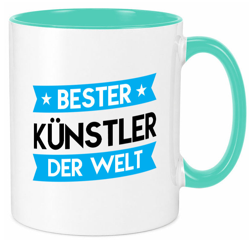 Bester Künstler | Spruch lustig Kunst Humor Geschenkidee Geschenk Tasse