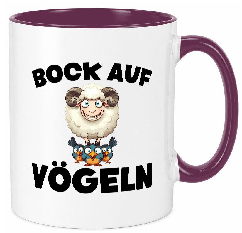 Bock auf Vögeln | Vögel Lustig v2 Humor Geschenkidee Geschenk Tasse