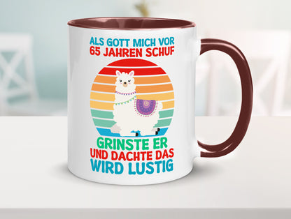 65. Geburtstag | 65 Jahre Gut Schuf mich Lama v2 lustig Geschenkidee Geschenk