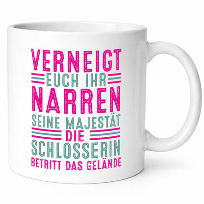 Verneigt euch: Schlosserin | Schlosserei lustiger Spruch Geschenk Humor