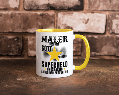 Bedeutung von Maler | Malerei Humor Geschenkidee Tasse