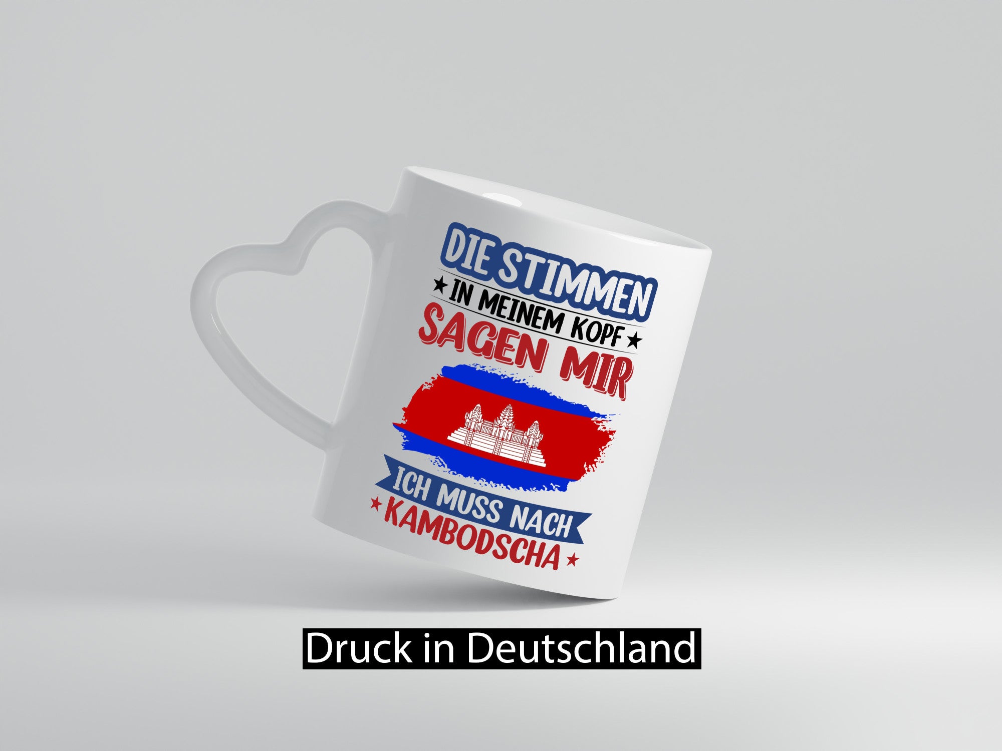 Kambodscha | Urlaub Stimmen in meinem Kopf Traumland lustiger Spruch Geschenk