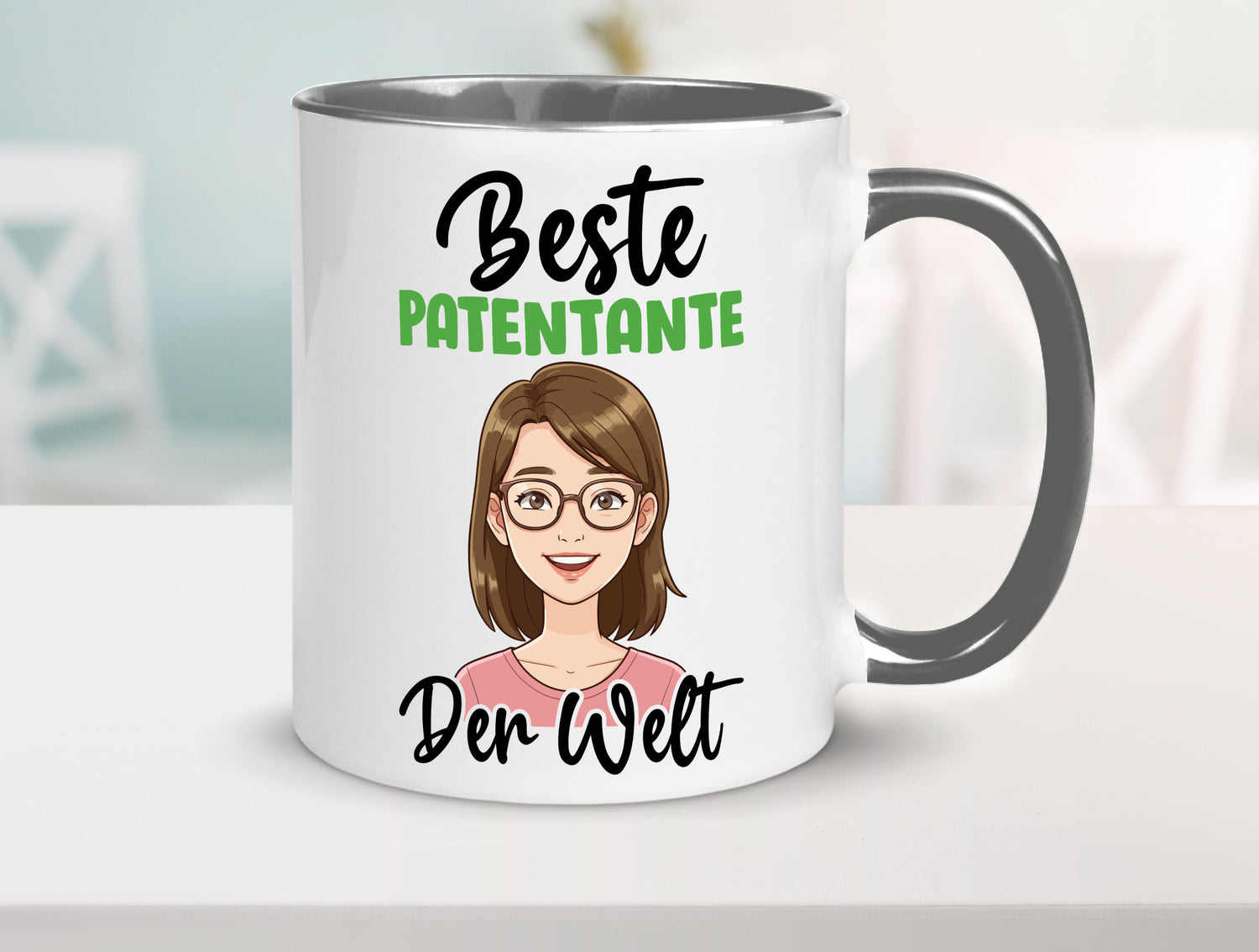 Beste Patentante | Tante lustiger Spruch Geschenk Humor Geschenkidee Tasse