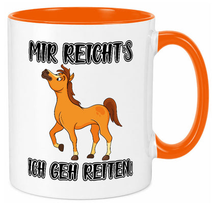 Ich geh reiten | Pferde Tasse Reiter Mädchen Humor Geschenkidee