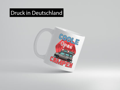 Coole Opas campen | Campingwagen Palmen Geschenk Familie Geschenkidee lustiger