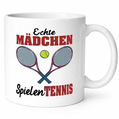 Echte Mädchen Spielen Tennis | Sport Geschenkidee Humor Tasse