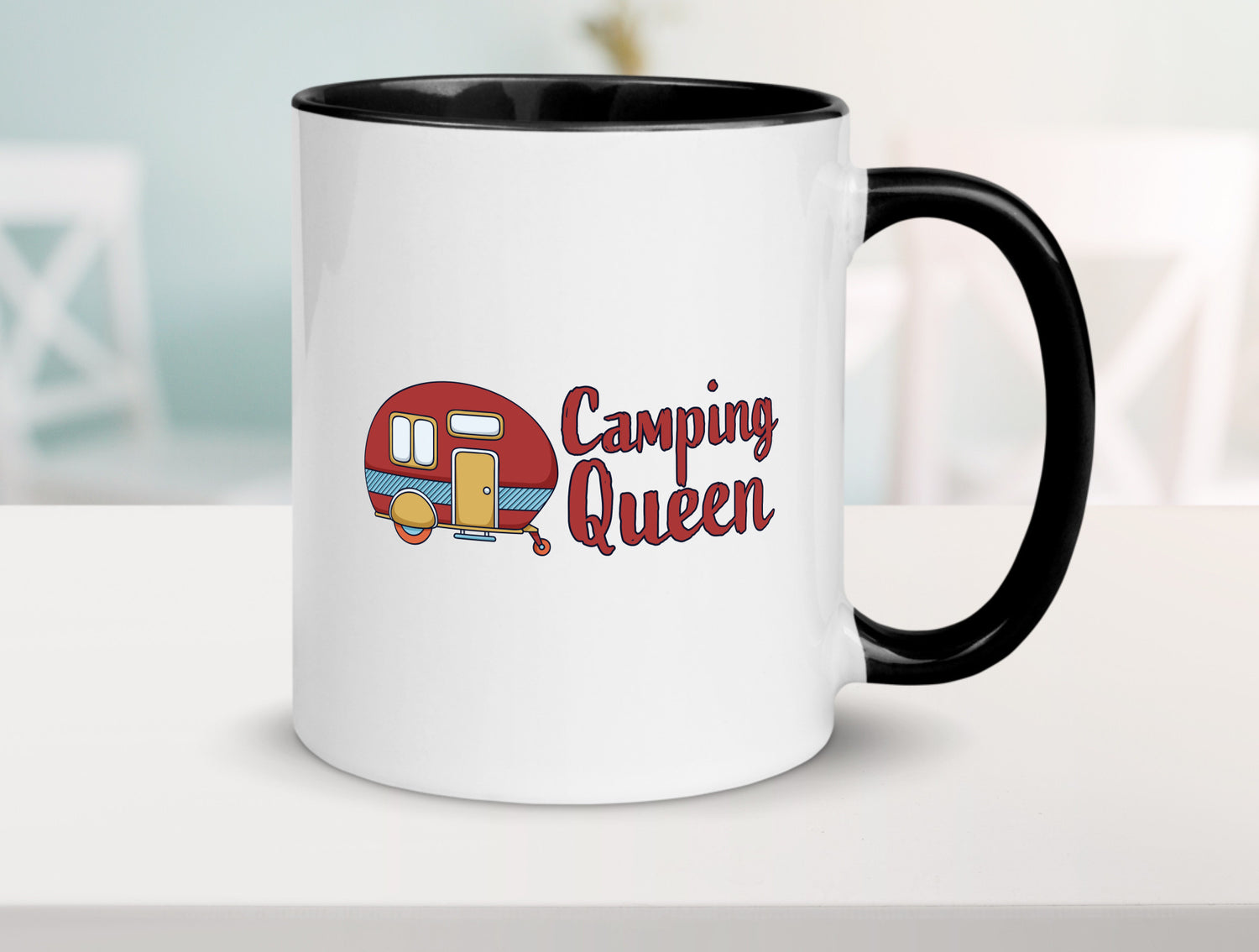 Camping Queen | Wohnanhänger Geschenk Humor Geschenkidee lustiger Spruch Tasse