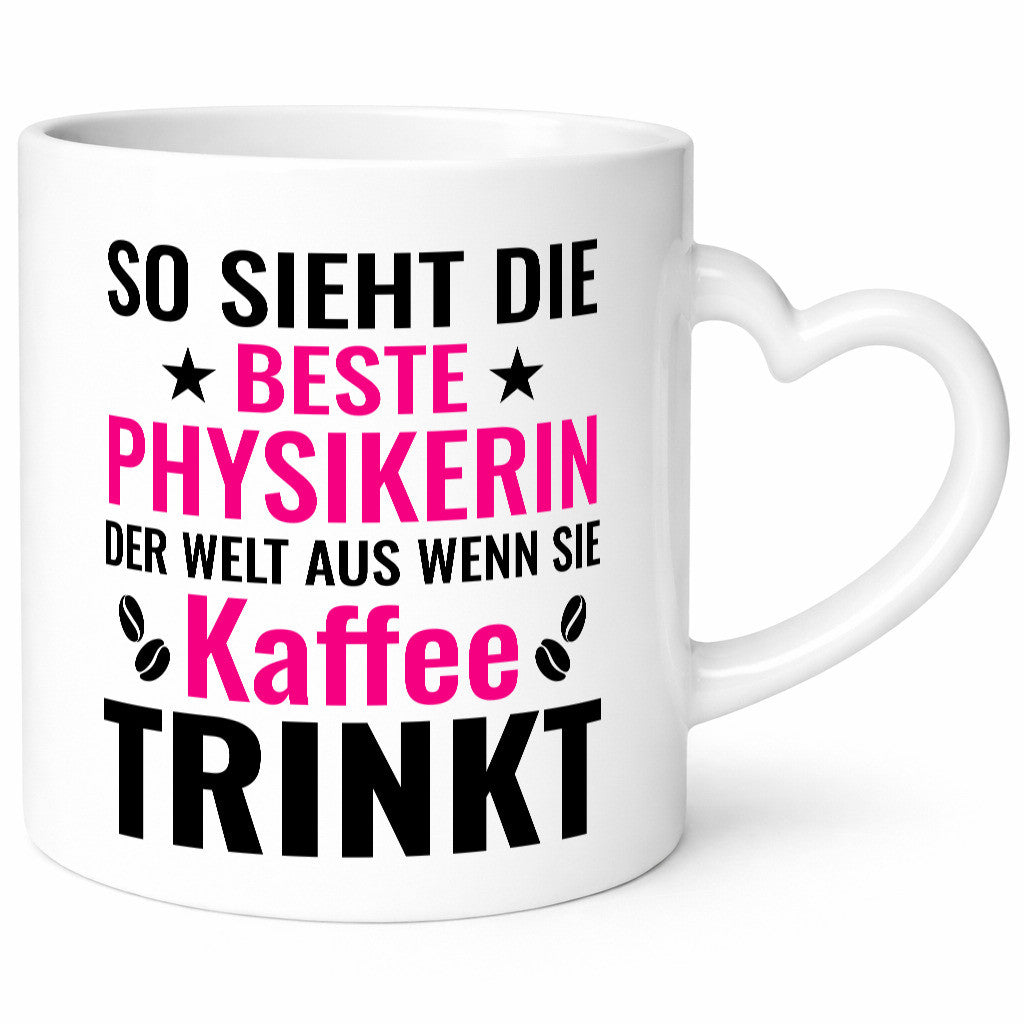 Kaffee trinkt: Physikerin | Physik Geschenk Humor Geschenkidee lustiger Spruch