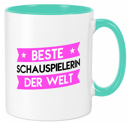 Beste Schauspielerin | Theater lustiger Spruch Geschenk Humor Geschenkidee Tasse