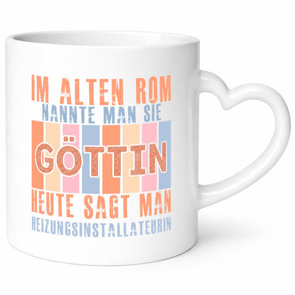 Heute sagt man: Heizungsinstallateurin | Heizung Geschenkidee Humor Tasse