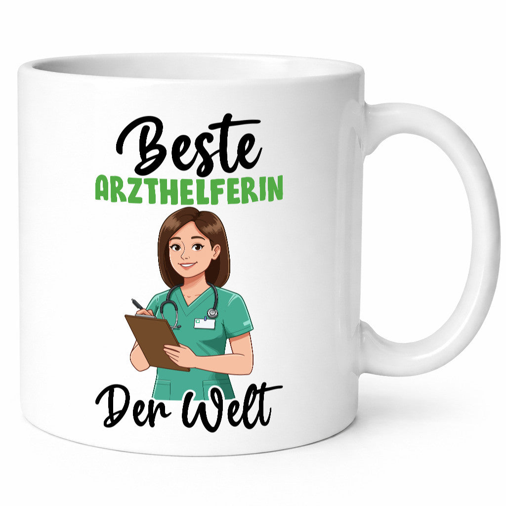 Beste Arzthelferin | Fachangestellte Medizin v2 Geschenkidee Humor Tasse