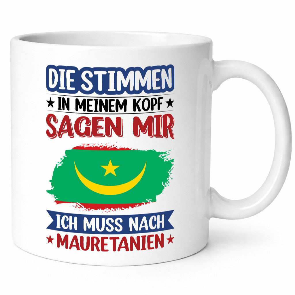 Mauretanien | Urlaub Stimmen in meinem Kopf Traumland lustiger Spruch Geschenk