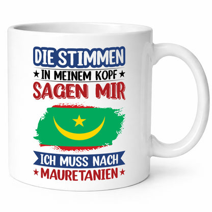 Mauretanien | Urlaub Stimmen in meinem Kopf Traumland lustiger Spruch Geschenk