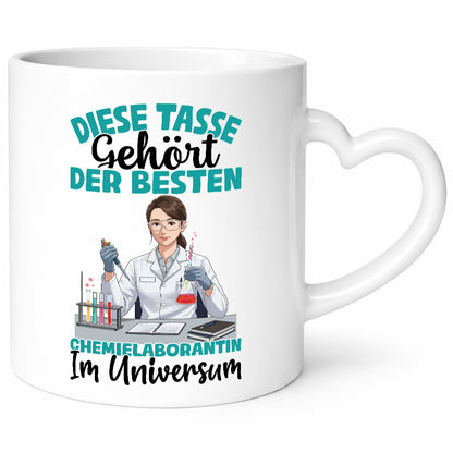 Im Universum: Chemielaborantin | Laborantin Chemie lustiger Spruch Geschenk