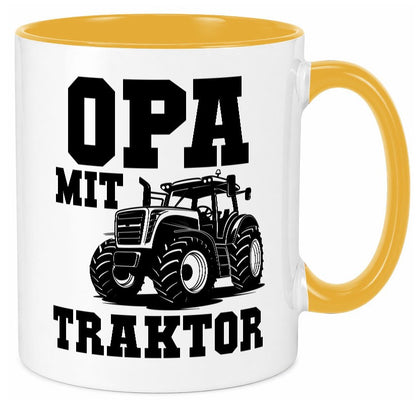 Opa mit Traktor | Geschenkidee Familie Humor Tasse