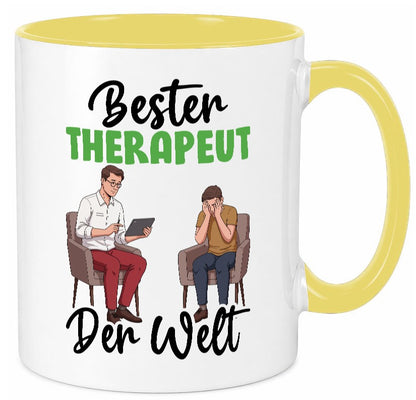 Bester Therapeut | Psychotherapie Therapie v2 Humor Geschenkidee Tasse