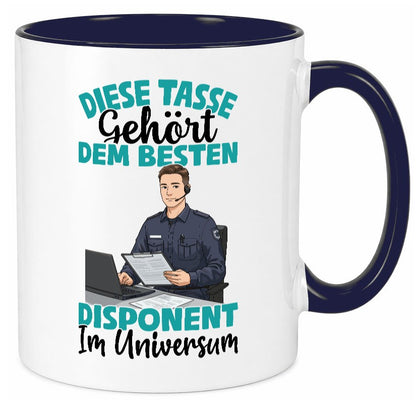 Im Universum: Disponent | Zuteiler Humor Geschenkidee Tasse