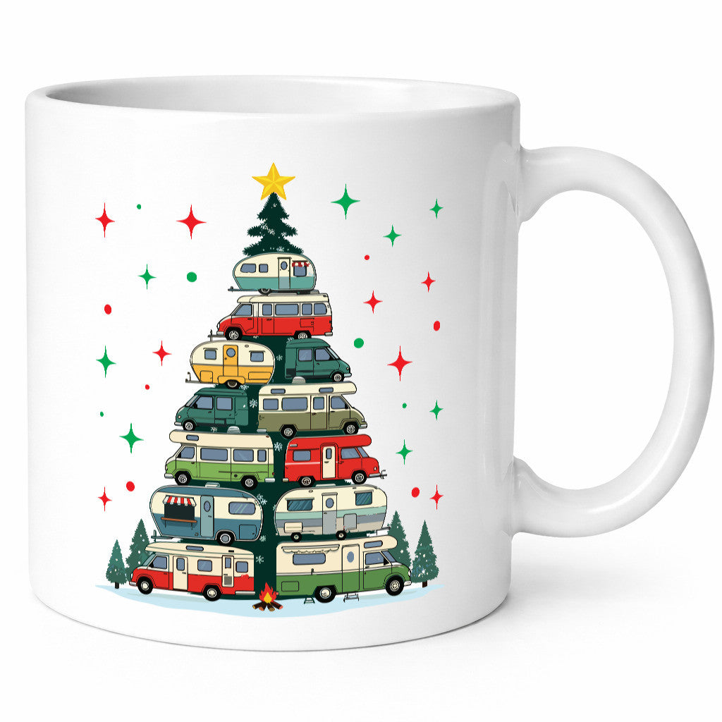 Camper | Camping Weihnachten Fahrzeuge Baumlichter v2 lustig Humor Geschenkidee