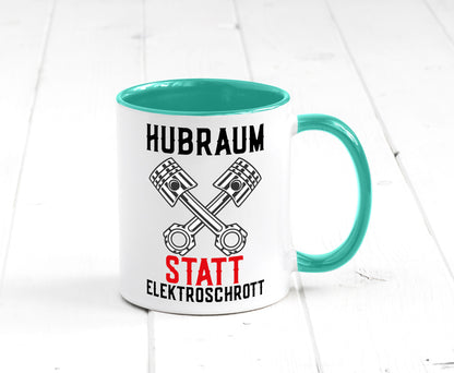 Hubraum statt Elektroschrott | Autofan Verbrennungsmotor Geschenk Humor