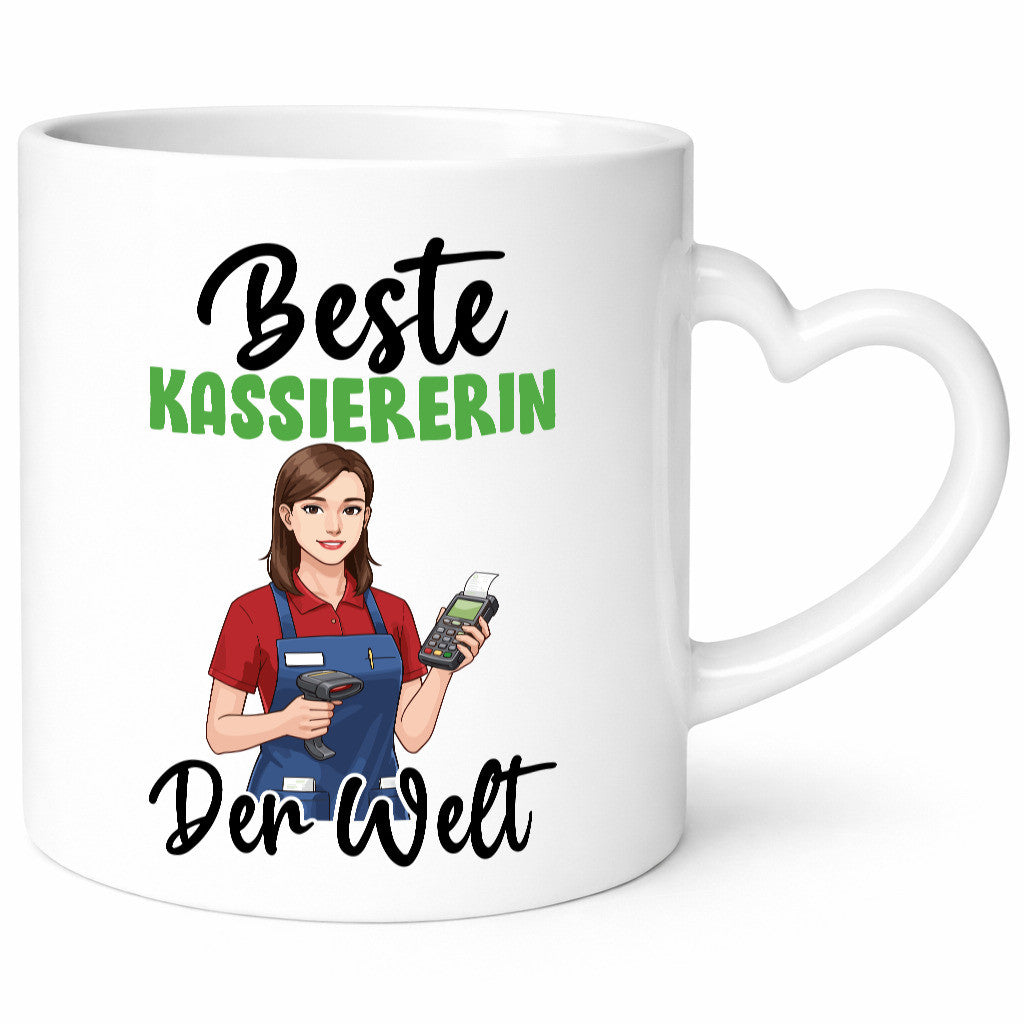 Beste Kassiererin v2 Geschenk Humor Geschenkidee lustiger Spruch Tasse