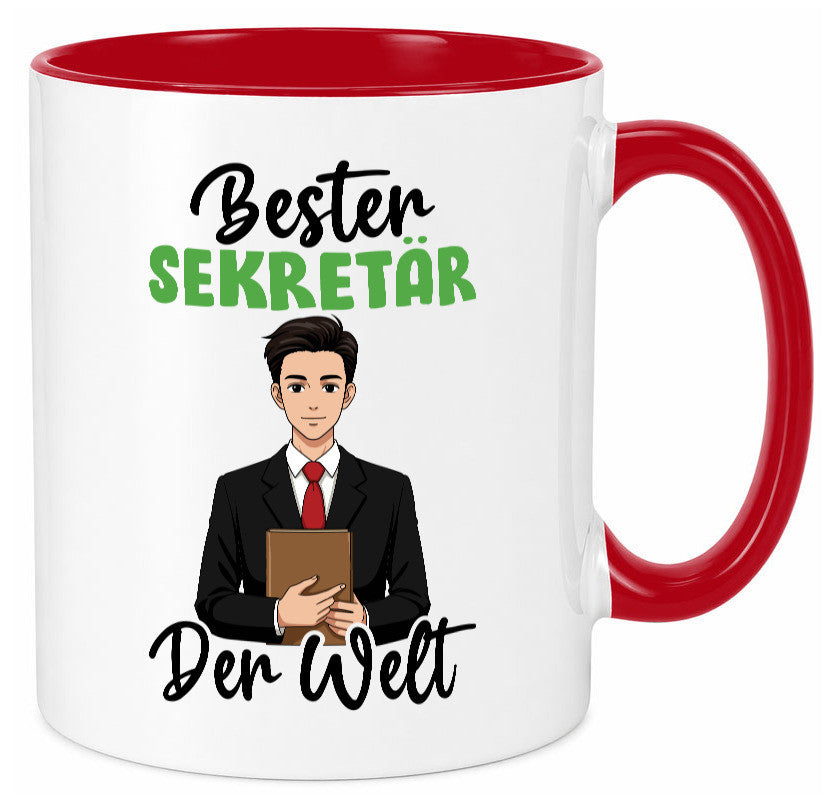 Bester Sekretär | Büro v2 lustiger Spruch Geschenk Arbeit Kollegen Tasse