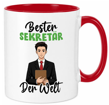 Bester Sekretär | Büro v2 lustiger Spruch Geschenk Arbeit Kollegen Tasse