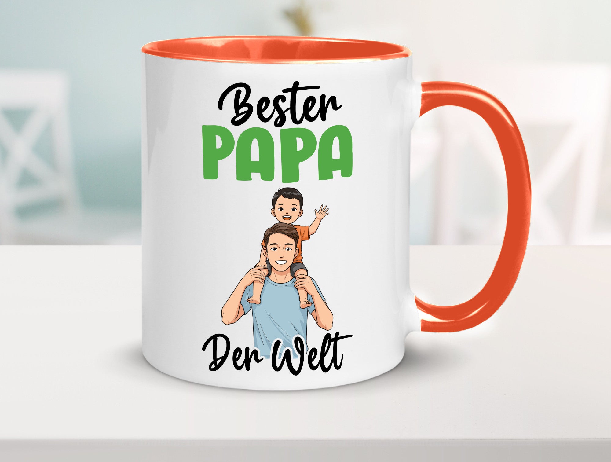 Bester Papa | Vatertag Daddy Familie lustiger Spruch Geschenk Geschenkidee Tasse