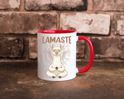 Lamaste | Lama Namaste lustiger Spruch Geschenk Humor Geschenkidee Tasse