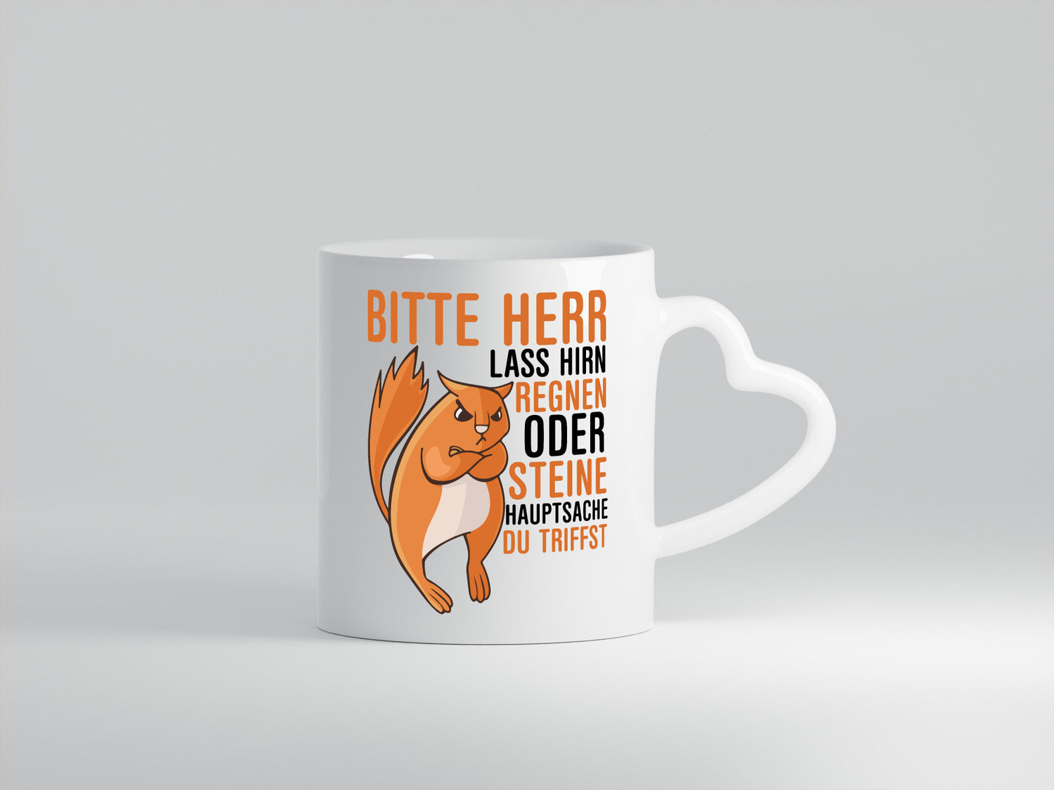 Herr lass Hirn regnen | wütendes Eichhörnchen Tier-Comic Humor Tierliebhaber