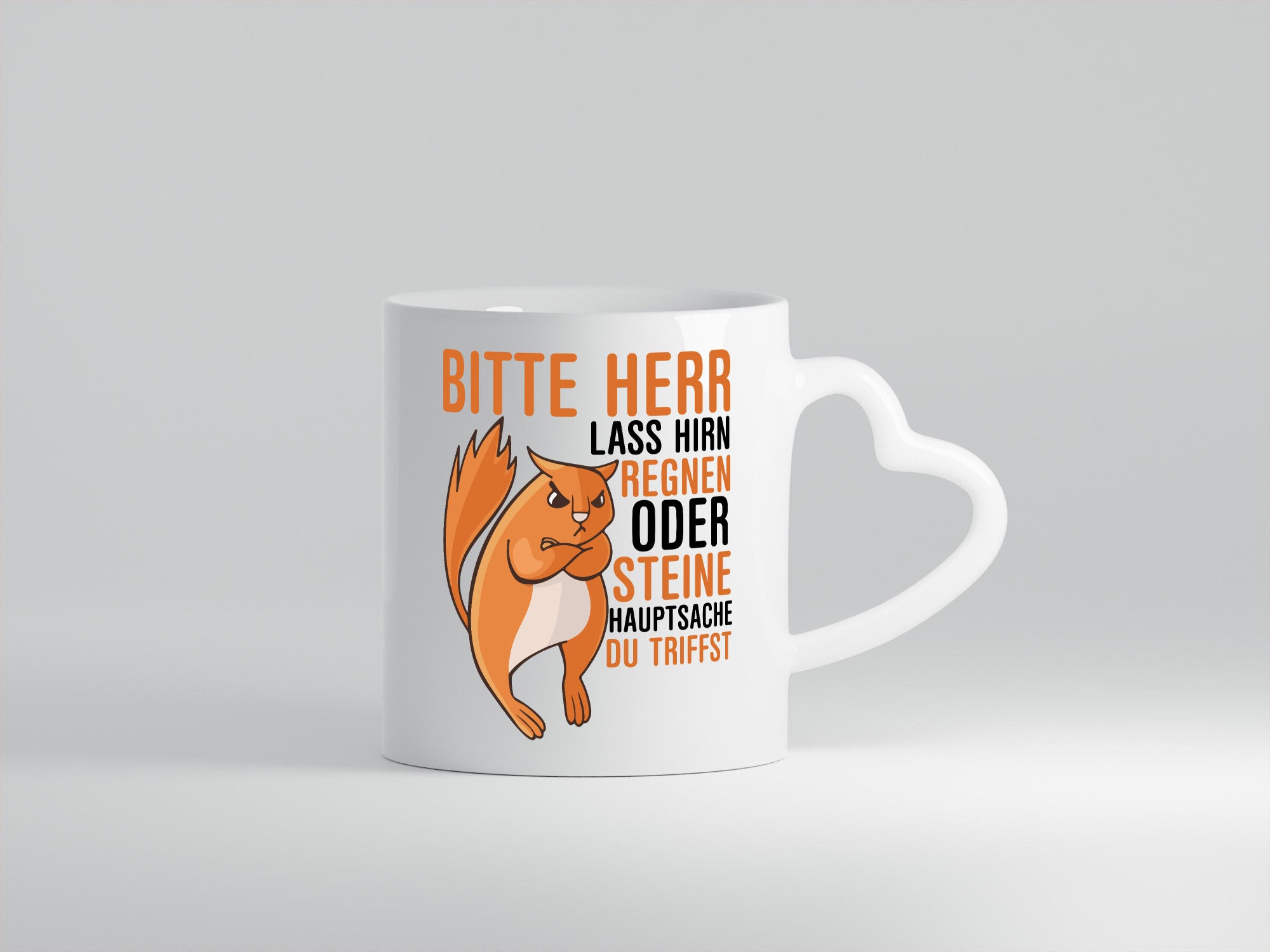 Herr lass Hirn regnen | wütendes Eichhörnchen Tier-Comic Humor Tierliebhaber