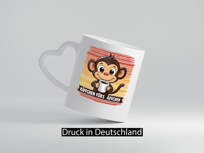 Käffchen fürs Äffchen | Kaffeetrinker Affe v2 lustiger Spruch Geschenk Humor