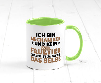 Ich bin kein Faultier: Mechaniker | KFZ Werkstatt Humor Tierliebhaber