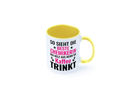 Kaffee trinkt: Chemikerin | Chemie Labor Geschenkidee Humor Tasse