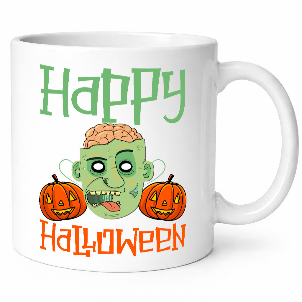 Happy Helloween | Gruseliger Kürbis lustig Humor Geschenkidee Geschenk Tasse