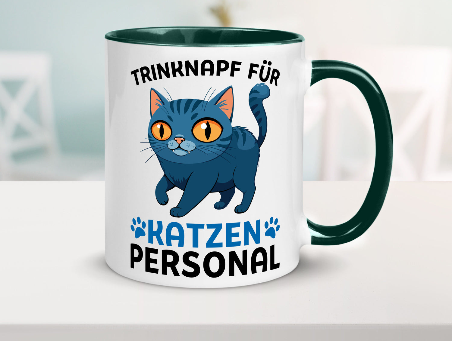 Katzen Personal | Katzenbesitzer Tasse Katze Humor vl2 Tierliebhaber