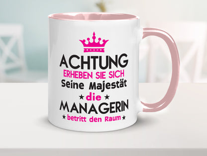 Seine Majestät Managerin | Management lustig Humor Geschenkidee Geschenk Tasse