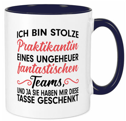 Stolze Praktikantin | Arbeitswelt Tasse Praktikum Geschenk Arbeit Kollegen Büro