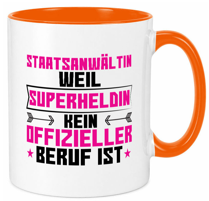 Superheldin Staatsanwältin | Anwältin Humor Geschenkidee Tasse