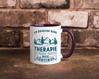 Keine Therapie, ich muss nach Südtirol | Berge Wald Geschenkidee Humor Tasse