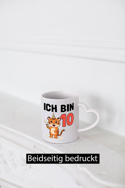 10. Geburtstag | 10 Jahre Tiger Geschenkidee Humor Tasse