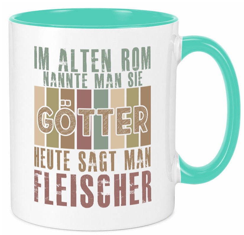 Heute sagt man: Fleischer | Schlachterei Humor Geschenkidee Tasse