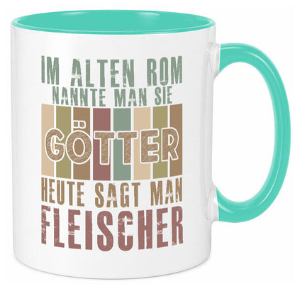 Heute sagt man: Fleischer | Schlachterei Humor Geschenkidee Tasse