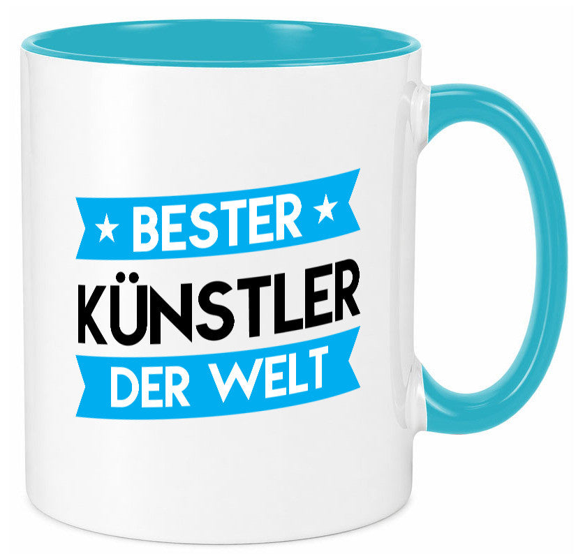 Bester Künstler | Spruch lustig Kunst Humor Geschenkidee Geschenk Tasse